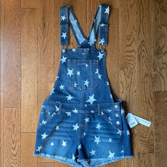 Tinseltown Denim - NWT Tinseltown Overall Shorts Denim Couture Stars